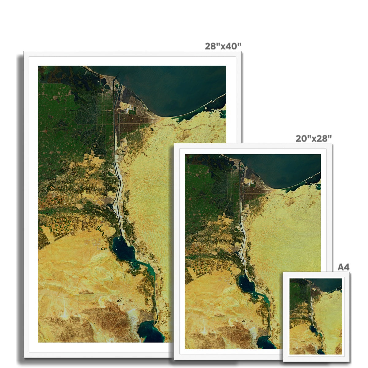 Suez Canal Framed Print