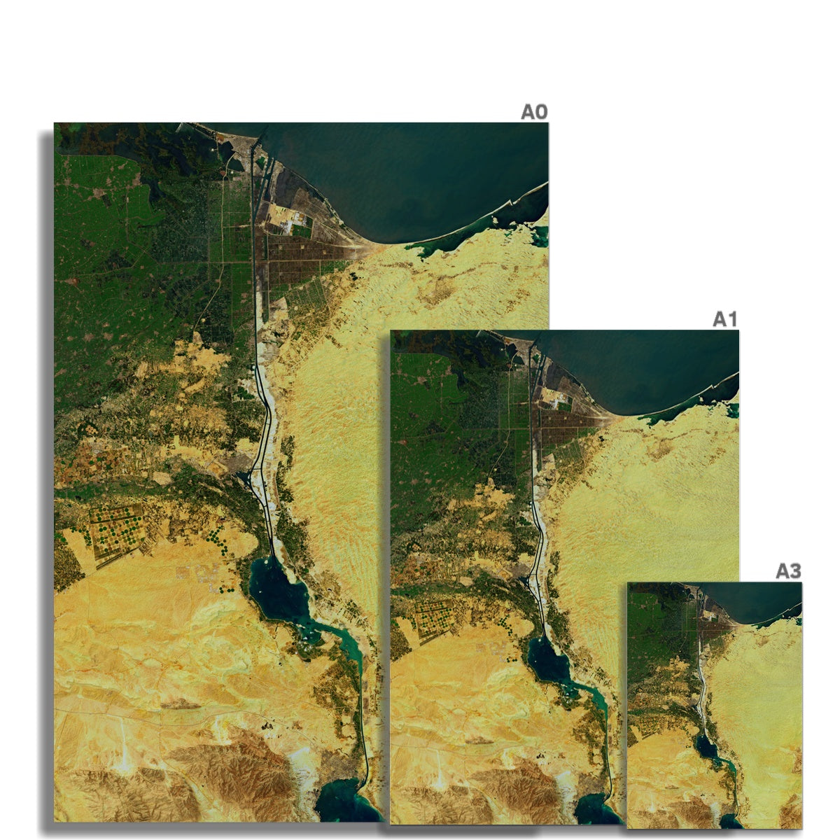 Suez Canal Wall Art Poster