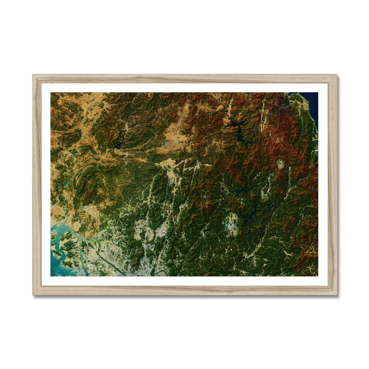 Korean Demilitarised Zone Framed Print