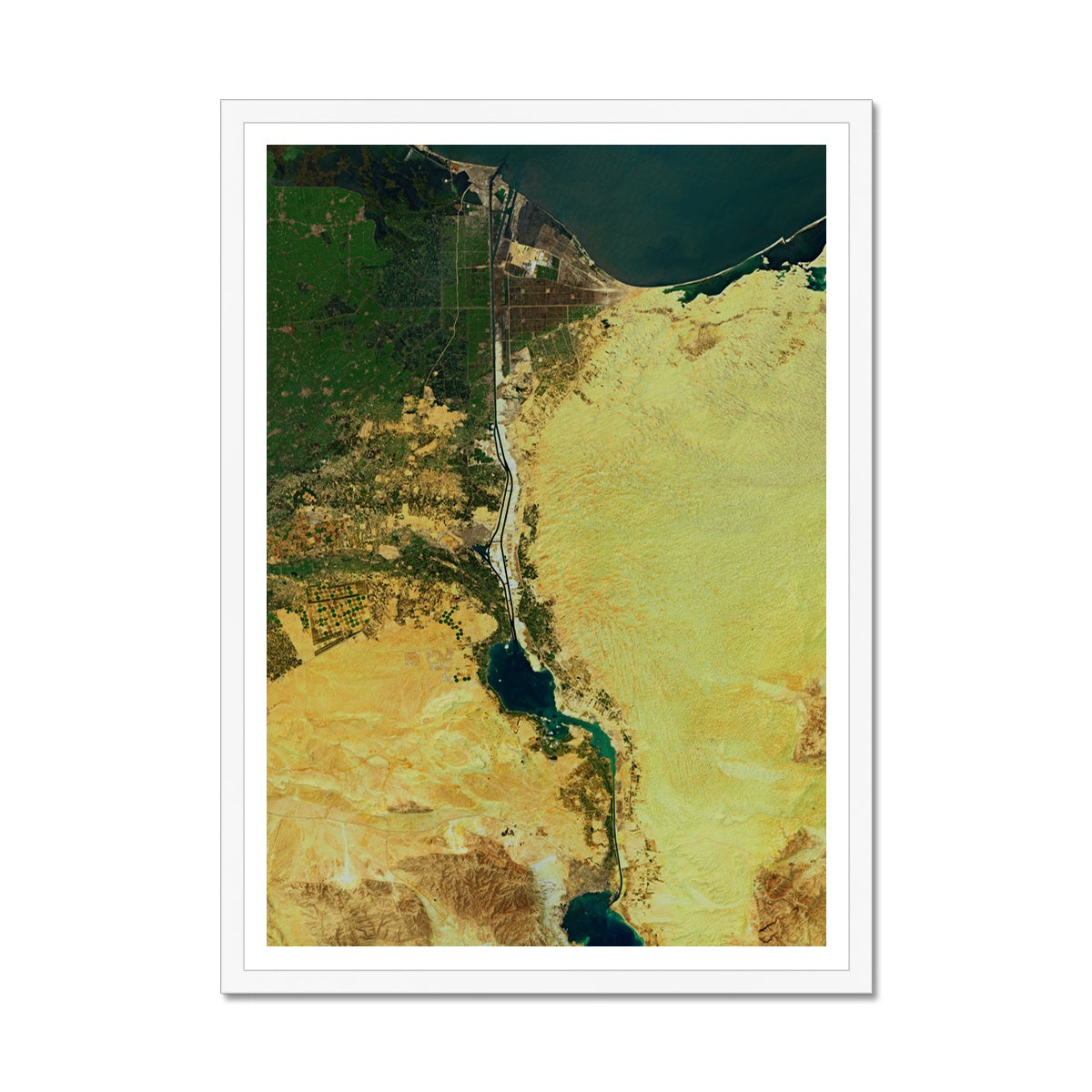 Suez Canal Framed Print